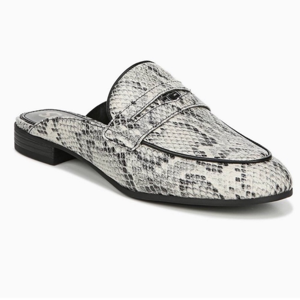 NWOT CIRCUS BY SAM EDELMAN Hal Snake Embossed Mule - Picture 2 of 16
